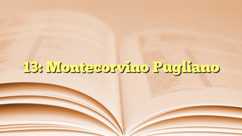 13: Montecorvino Pugliano
