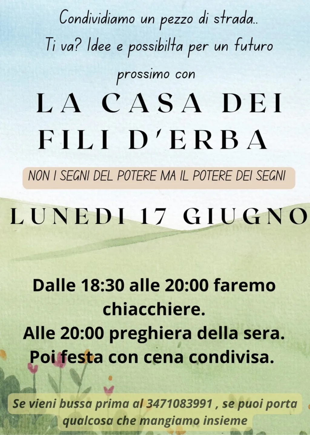 LA CASA DEI FILI D’ERBA – Elpis Social TV